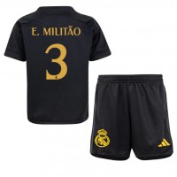 Real Madrid Eder Militao #3 Tredje Dräkt Barn 2023-24 Kortärmad (+ Korta byxor)